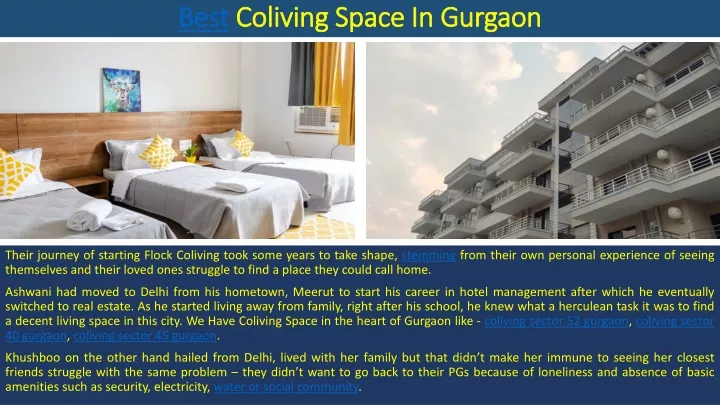 best coliving space in gurgaon