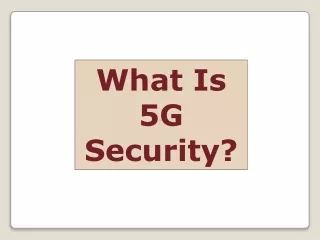 5G Network Security