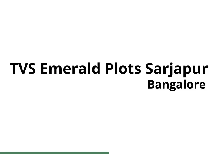 tvs emerald plots sarjapur