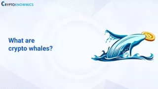 what are crypto whales