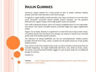 inulin gummies