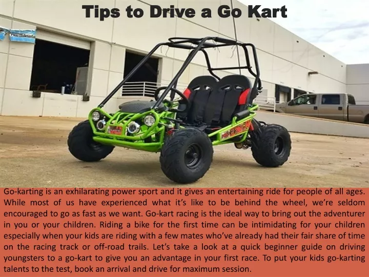 tips to drive a go kart