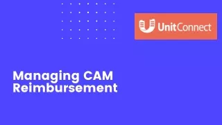 Managing CAM Reimbursement