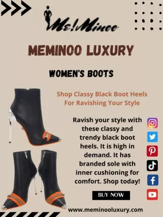Shop Classy Black Boot Heels For Ravishing Your Style