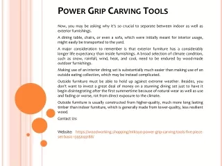 power grip carving tools