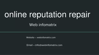 online reputation repair