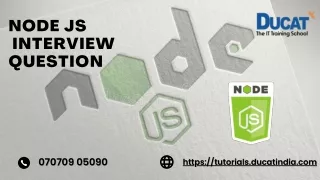 Top 10 Most Important  Interview Question of Node JS.