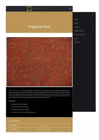 imperial red granite in india