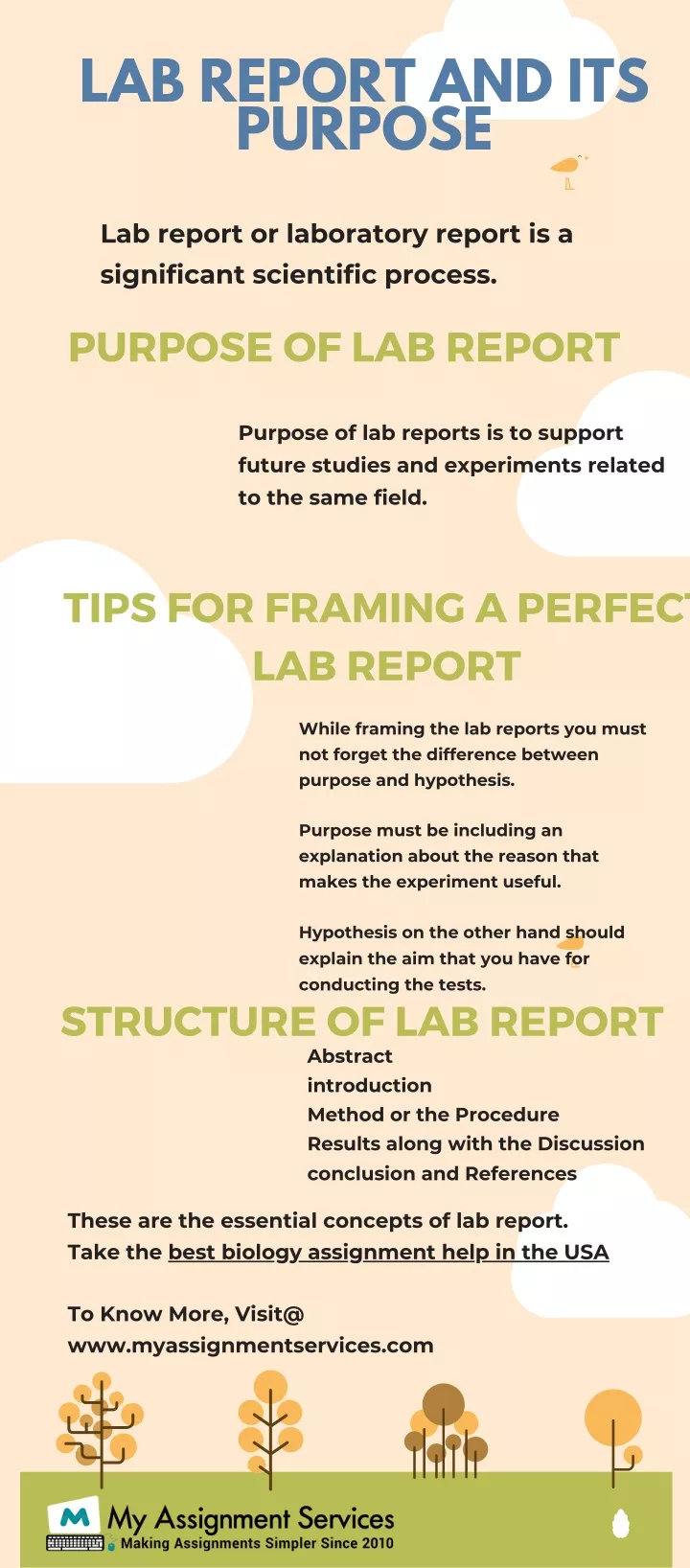 lab report and its purpose