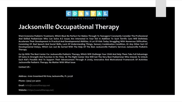 jacksonville occupational therapy