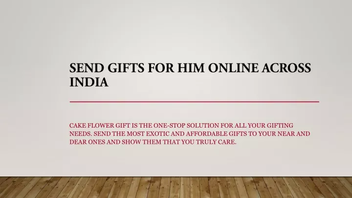 send gifts for him online across india