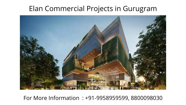 elan commercial projects in gurugram