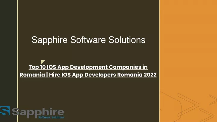 top 10 ios app development companies in romania hire ios app developers romania 2022