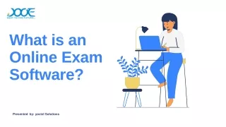 What is an Online Exam Software