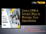 Sales CRM A Simple Way to Manage Your Operations - slide 1