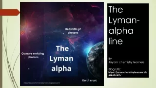 the lyman alpha line