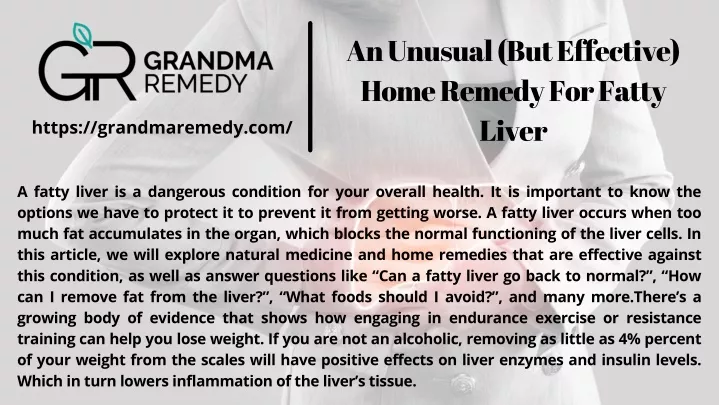 an unusual but effective home remedy for fatty