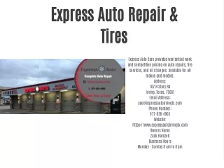 Express Auto Repair & Tires