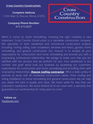 Cross Country Construction