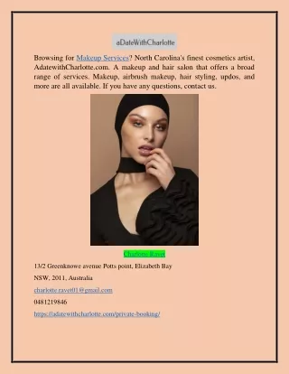 Makeup Services Adatewithcharlotte.com