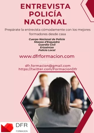Entrevista Policía Nacional