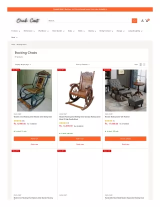 Buy An Excellent Wooden Rocking Chair Design Online At Ouch Cart