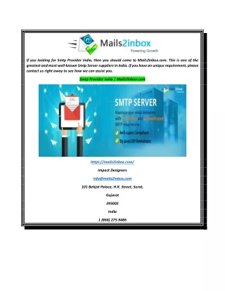 Smtp Provider India