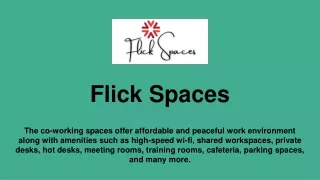 Furnished Office Space for Rent in Bangalore - Flick Spaces