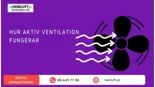 Hur aktiv ventilation fungerar