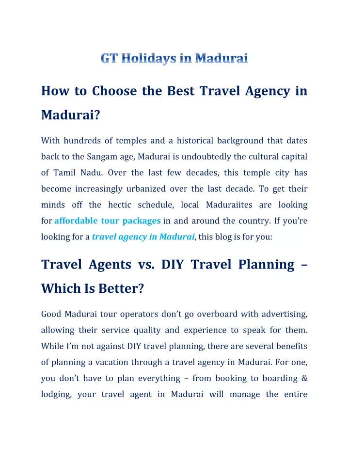 how to choose the best travel agency in