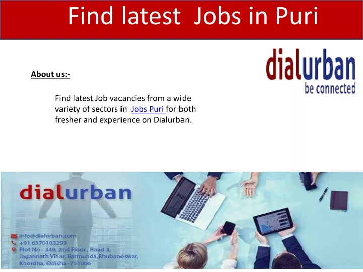 find latest jobs in puri