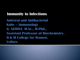 immunity to infections