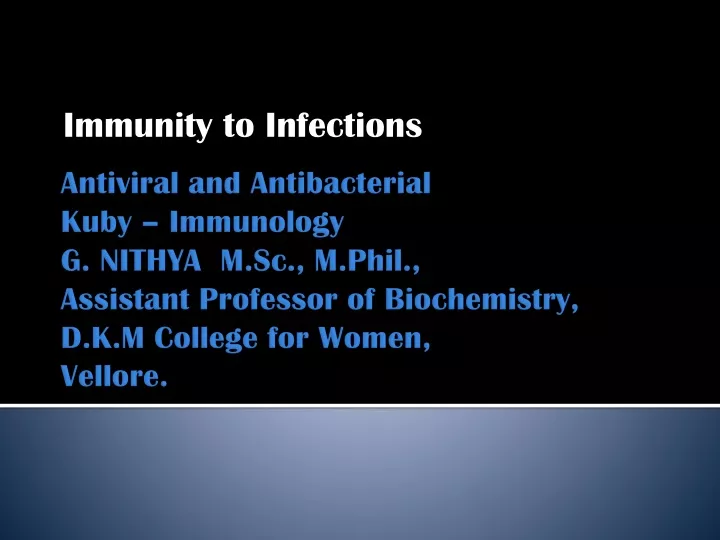 immunity to infections
