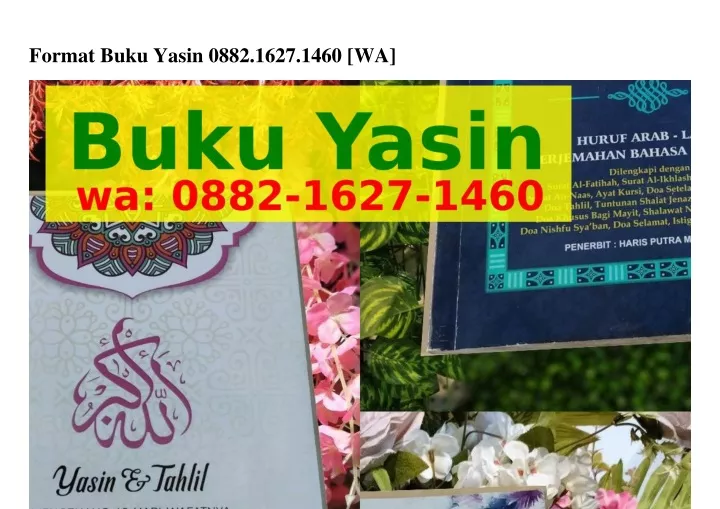 format buku yasin 0882 1627 1460 wa