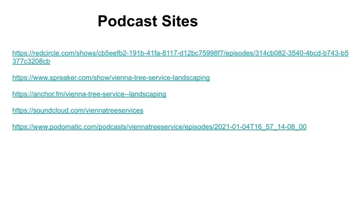 podcast sites