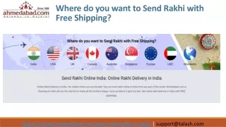 Send Rakhi Online India: Online Rakhi Delivery in India