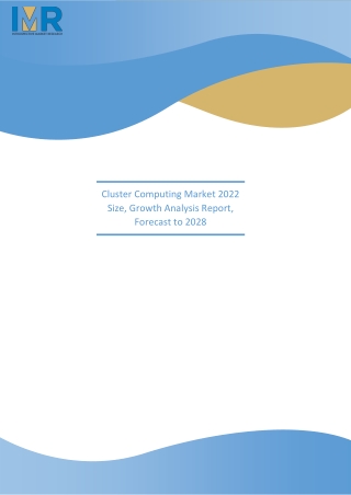 cluster computing market 2022 size growth