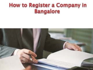 Company Registration in Bangalore