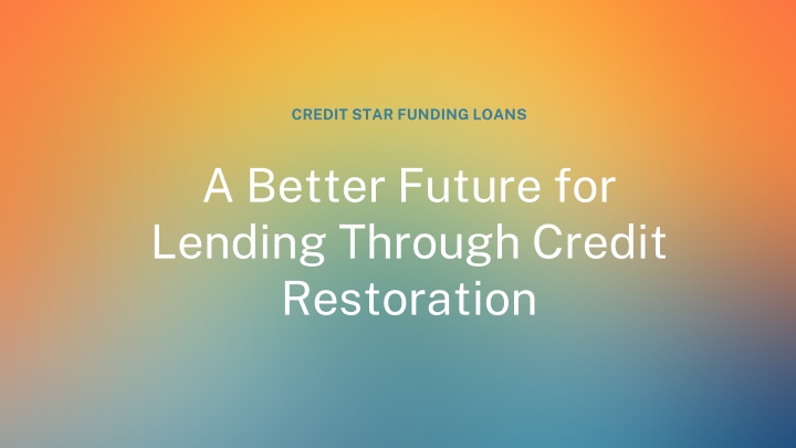 credit star funding loans