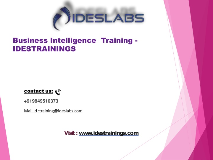 business intelligence training idestrainings