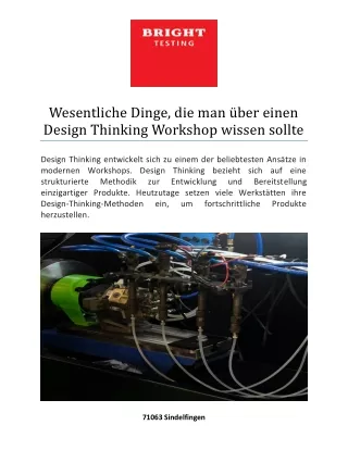 wesentliche dinge die man ber einen design