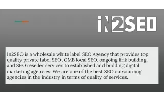 in2seo is a wholesale white label seo agency that