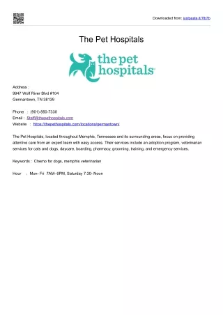 The Pet Hospitals
