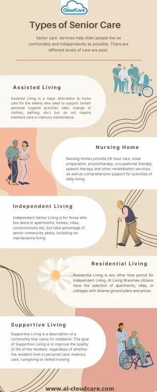 types of senior care senior care services help