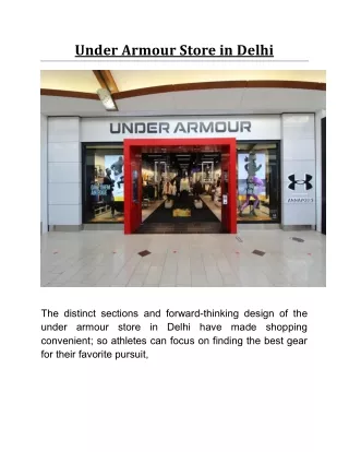 under armour store in delhi