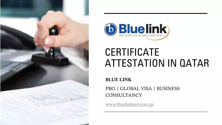 certificate attestation in qatar