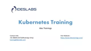 kubernetes training