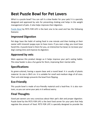 Puzzle Bowl