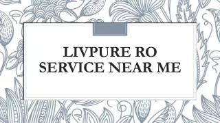 Livpure RO Service Near Me