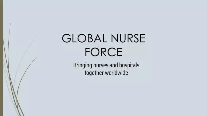 global nurse force